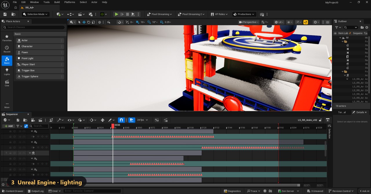 Rooftop Rescue Squad behind the scenes in Blender, Maya and Unreal